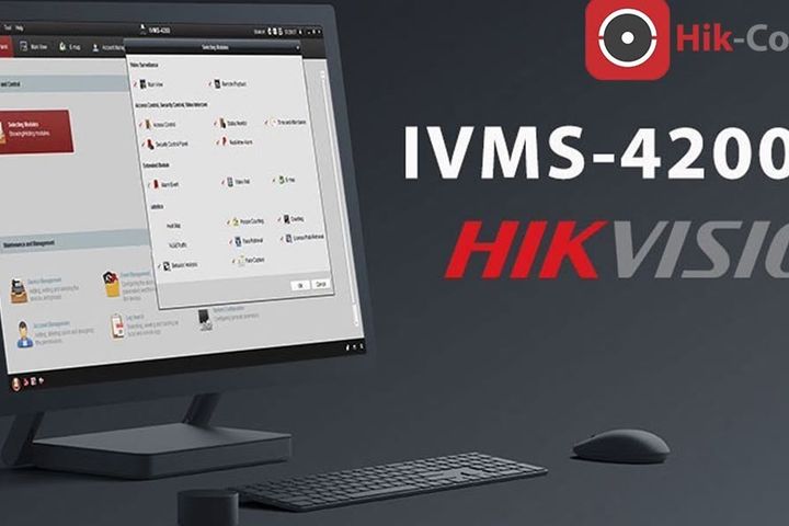Hikvision iVMS-4200 programos sąsaja kompiuteryje