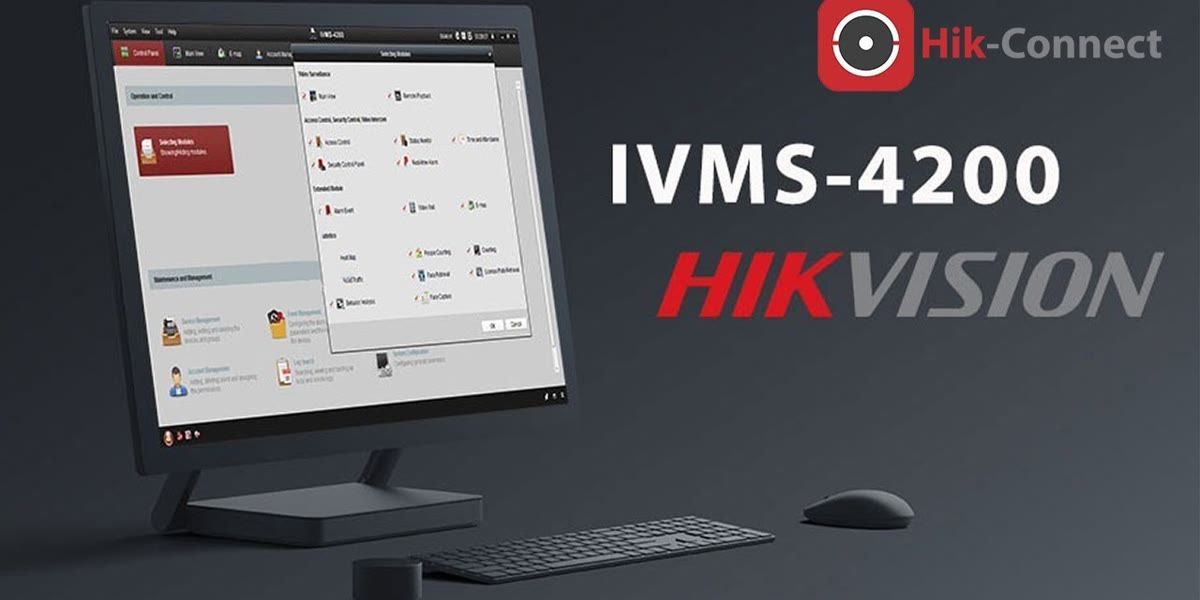 Hikvision iVMS-4200 programos sąsaja kompiuteryje