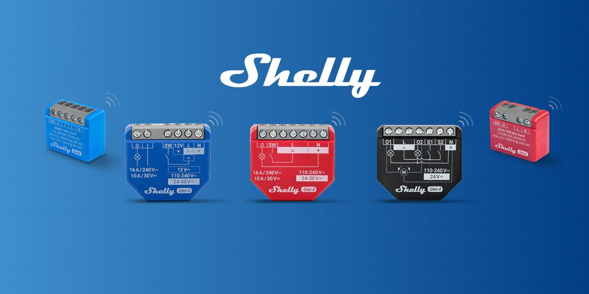 Shelly Wi-Fi relė montuojama jungiklio dėžutėje